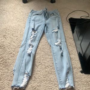 american eagle ripped jeans